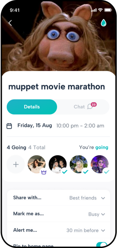 Howbout plan view – create and share plans with close friends, set visibility, and stay in sync in the social calendar app for live updates from close friends.